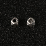 100pcs 4x3mm Faceted Cube Square Beads for Jewelry Making