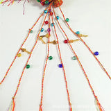 100pcs Colorful Thread Bracelet with Bell Hanging Gourd Blessing Bag