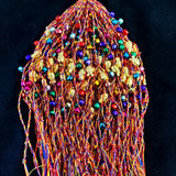 100pcs Colorful Thread Bracelet with Bell Hanging Gourd Blessing Bag
