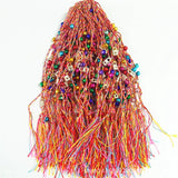 100pcs Colorful Thread Bracelet with Bell Hanging Gourd Blessing Bag