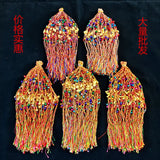 100pcs Colorful Thread Bracelet with Bell Hanging Gourd Blessing Bag