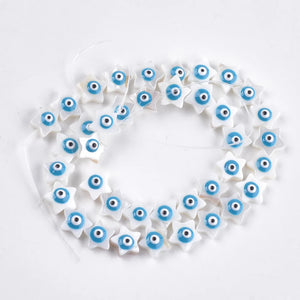 100pcs Shell Beads Star Eye Shape DIY Jewelry Making