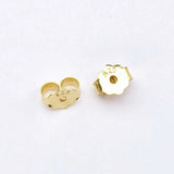 100pcs 925 Sterling Silver Earring Stopper Safety Backs Ear Plugs
