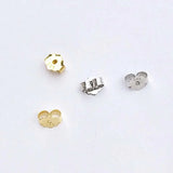 100pcs 925 Sterling Silver Earring Stopper Safety Backs Ear Plugs