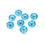 100pcs Glass European Beads Faceted Large Hole Rondelle for Jewelry Making