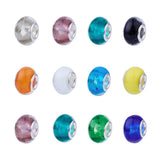 100pcs Glow In The Dark Mixed Lampwork Large Hole European Beads