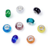 100pcs Glow In The Dark Mixed Lampwork Large Hole European Beads