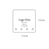 100pcs Foil Digital Logo Hoop Stud Earring Cards Display Supply
