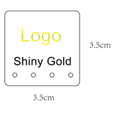 100pcs Foil Digital Logo Hoop Stud Earring Cards Display Supply
