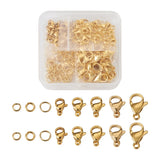 100pcs Stainless Steel Lobster Claw Clasps DIY Jewelry Findings