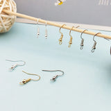 100pcs Gold/Silver Earring Hooks DIY Earwire Bijoux YZ643