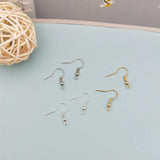 100pcs Gold/Silver Earring Hooks DIY Earwire Bijoux YZ643