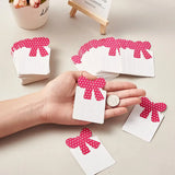 100pcs Hair Clip Cards Bowknot Style Packaging Paper Cards