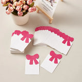 100pcs Hair Clip Cards Bowknot Style Packaging Paper Cards