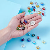 100pcs Large Hole Glass European Beads for Jewelry Making 14x8mm