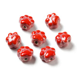 100pcs Porcelain Paw Prints Beads for Jewelry Making DIY Crafts Decor