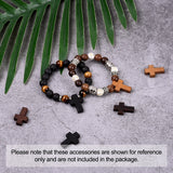 100pcs Wood Cross Pendants Religious Charms DIY Jewelry Making