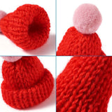 100pcs Mini Yarn Hats Finger Caps Toys Costume Accessories Crafts Ornaments
