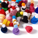100pcs Mini Yarn Hats Finger Caps Toys Costume Accessories Crafts Ornaments