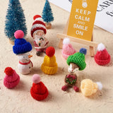 100pcs Mini Yarn Hats Finger Caps Toys Costume Accessories Crafts Ornaments