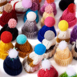 100pcs Mini Yarn Hats Finger Caps Toys Costume Accessories Crafts Ornaments