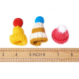 100pcs Mini Yarn Hats Finger Caps Toys Costume Accessories Crafts Ornaments