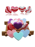 100pcs Heart Silicone Beads Pacifier Clip BPA DIY for Baby
