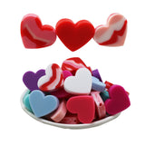 100pcs Heart Silicone Beads Pacifier Clip BPA DIY for Baby