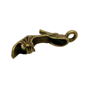 100pcs Antique Bronze High Heel Charms 20x11mm