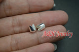 100pcs High Silver Plated 6x7mm DIY Jewelry Making Caps Beads