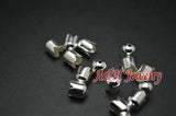 100pcs High Silver Plated 6x7mm DIY Jewelry Making Caps Beads