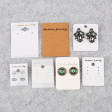 100pcs High White/Kraft/Frosted Paper PVC card for Jewelry Display