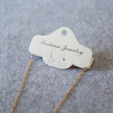 100pcs High White/Kraft/Frosted Paper PVC card for Jewelry Display