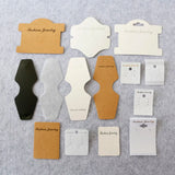 100pcs High White/Kraft/Frosted Paper PVC card for Jewelry Display