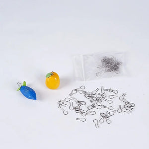 100pcs High Temp Resistant Ceramic Jewelry Hanging Burning Needle Ring