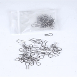 100pcs High Temp Resistant Ceramic Jewelry Hanging Burning Needle Ring