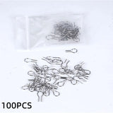 100pcs High Temp Resistant Ceramic Jewelry Hanging Burning Needle Ring