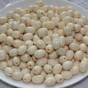 100pcs High ivory 8x12mm oval beads for Bracelet jewelry making