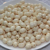 100pcs High ivory 8x12mm oval beads for Bracelet jewelry making