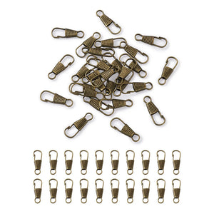 100pcs Keychain Clasps Lanyard Snap Clips Hooks 25x9mm for Crafts Making