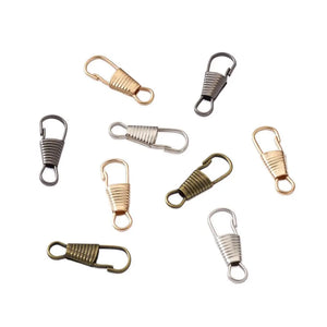 100pcs Keychain Clasps Lanyard Snap Clips Hooks 25x9mm for Crafts Making