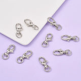 100pcs Iron Swivel Lobster Claw Clasps Snap Hook DIY Jewelry Findings