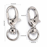 100pcs Iron Swivel Lobster Claw Clasps Snap Hook DIY Jewelry Findings