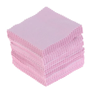 100pcs Jewelry Clean Polish Cloth for Ring Necklace Glasses Lens Phone Screen