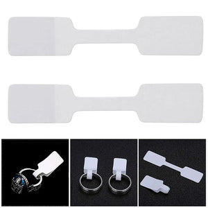 100pcs Jewelry Display Blank Labels Earring Ring Stickers Bracelet Tags