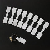 100pcs Jewelry Display Blank Labels Earring Ring Stickers Bracelet Tags