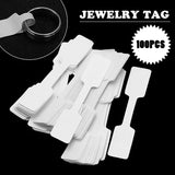 100pcs Jewelry Display Blank Labels Earring Ring Stickers Bracelet Tags