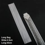 100pcs Jewelry Packaging OPP Poly Bag with Header Paper Label Cards