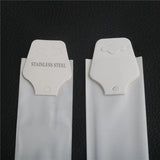 100pcs Jewelry Packaging OPP Poly Bag with Header Paper Label Cards