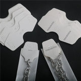 100pcs Jewelry Packaging OPP Poly Bag with Header Paper Label Cards